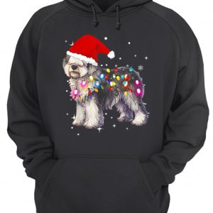 Christmas Lights Olde English SheepDog shirt 3