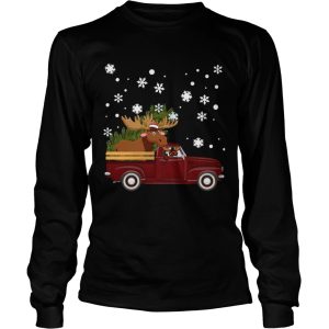 Christmas Moose Car shirt 2