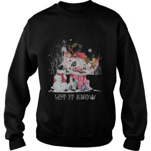 Christmas Pig Let It Snow shirt 2