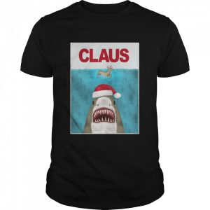 Christmas Santa Claus Shark Reindeer Humor shirt 1