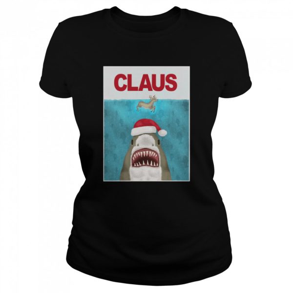 Christmas Santa Claus Shark Reindeer Humor shirt