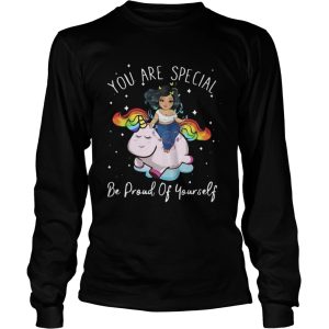 Chubby Girl And Unicorn You Are Special Be Proud Of Yourself shirt 2