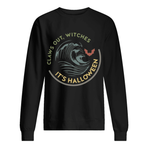 Claws out witches it's Halloween vintage shirt 2