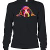 Colorful Basset Hound Hand Drawn Dog Painting shirt