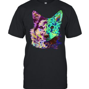 Colourful Splash Dog Mudi shirt