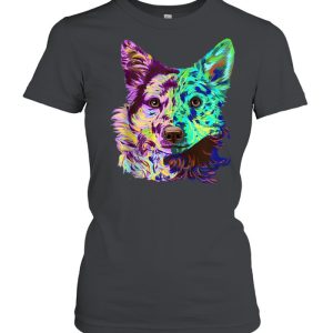 Colourful Splash Dog Mudi shirt 2