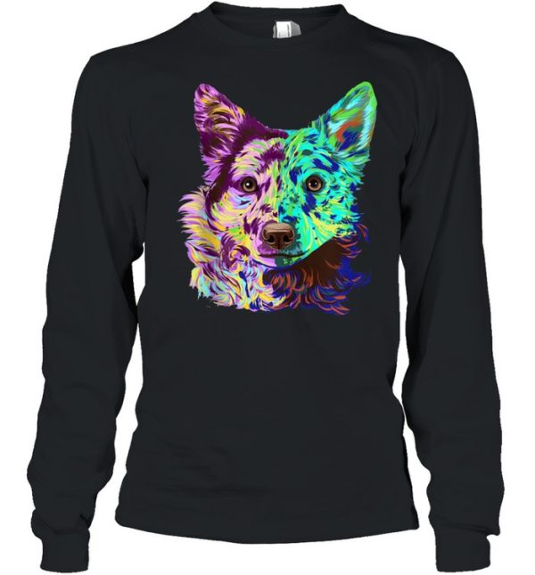 Colourful Splash Dog Mudi shirt