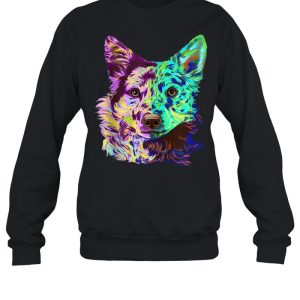 Colourful Splash Dog Mudi shirt 4