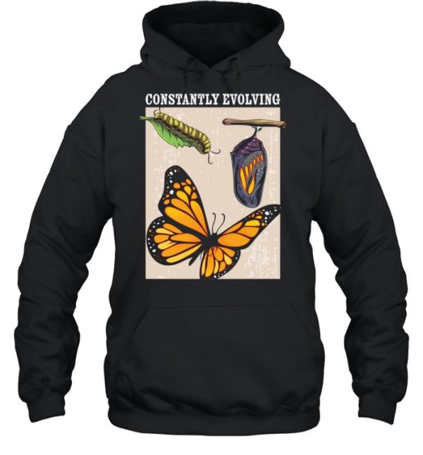 Constantly Evolving Monarch Butterfly Entomology Butterflies shirt