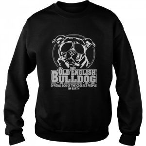 Cool old english bulldog dog shirt 2