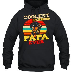 Coolest Dachshund Papa Ever Vintage shirt 2