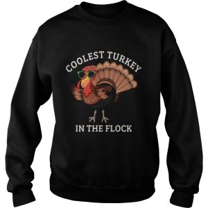 Coolest Turkey In The Flock Thanksgiving Toddler shirt 3