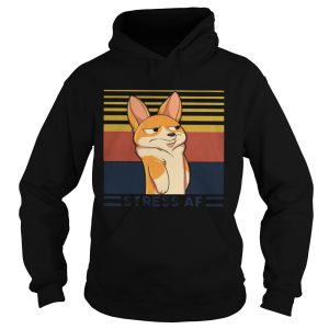 Corgi dog stress af vintage shirt 1