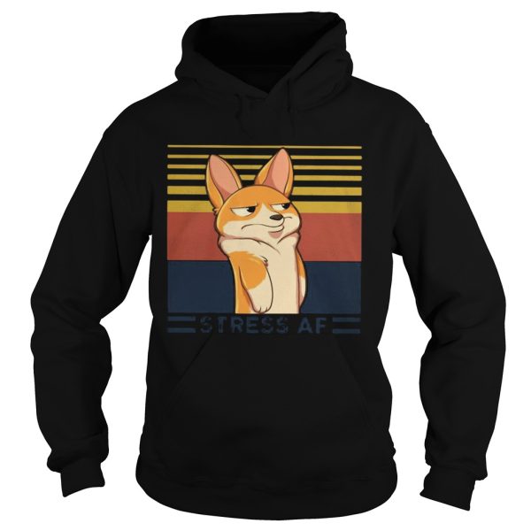 Corgi dog stress af vintage shirt