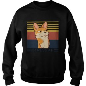 Corgi dog stress af vintage shirt 2