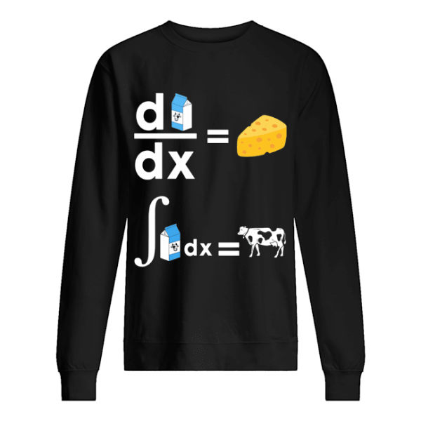 Cow Math cheese formula student teacher shirt