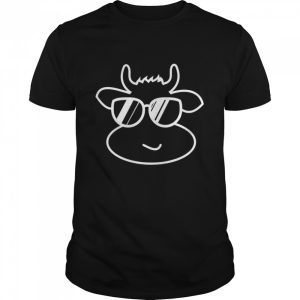 Cow with Sunglasses, Cool and Cute Cow Shirt