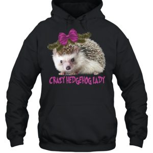 Crazy Hedgehog Lady T shirt 5