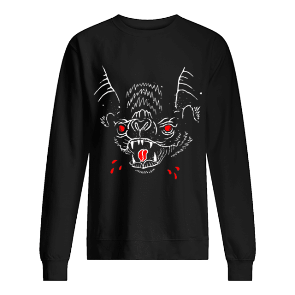 Creepy Spooky Halloween Vampire Bat Blood shirt