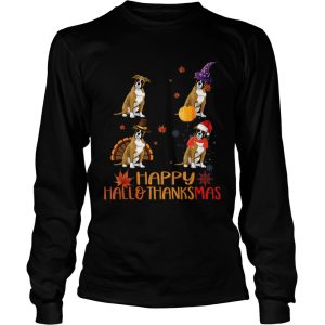 Cute Boxer Happy Hallothanksmas shirt