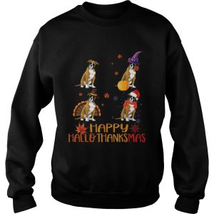 Cute Boxer Happy Hallothanksmas shirt 3