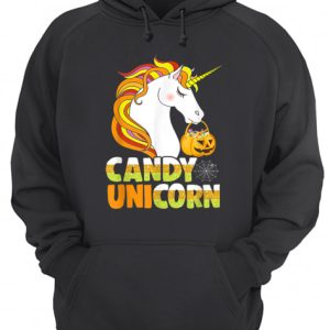 Cute Candy Corn Unicorn Halloween Girls Outfit shirt 3