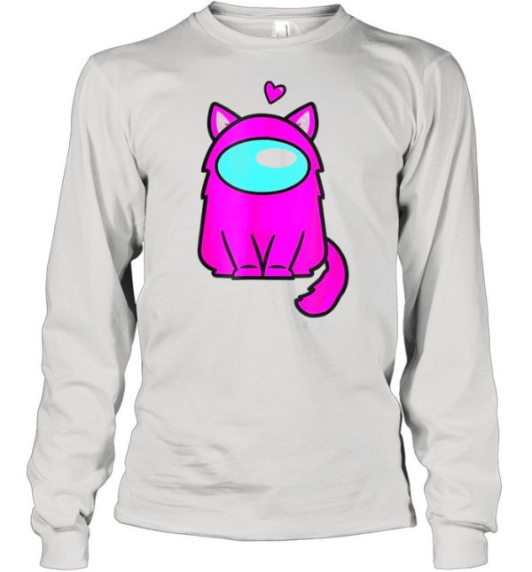 Cute Cat Astronaut A.Mong Me Or Us Nerdy Girl Gamer Shirt