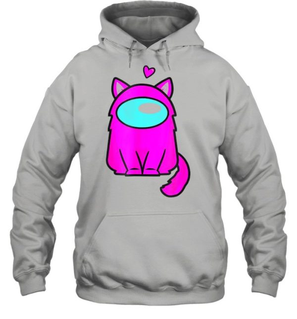 Cute Cat Astronaut A.Mong Me Or Us Nerdy Girl Gamer Shirt