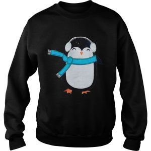 Cute Penguin Bird Headphone Christmas shirt 3