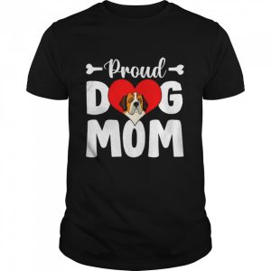 Cute Proud Bernard Dog Mom Mother's Day T Shirt 1