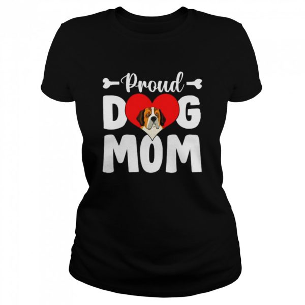 Cute Proud Bernard Dog Mom Mother’s Day T-Shirt