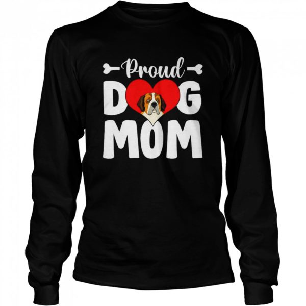 Cute Proud Bernard Dog Mom Mother’s Day T-Shirt