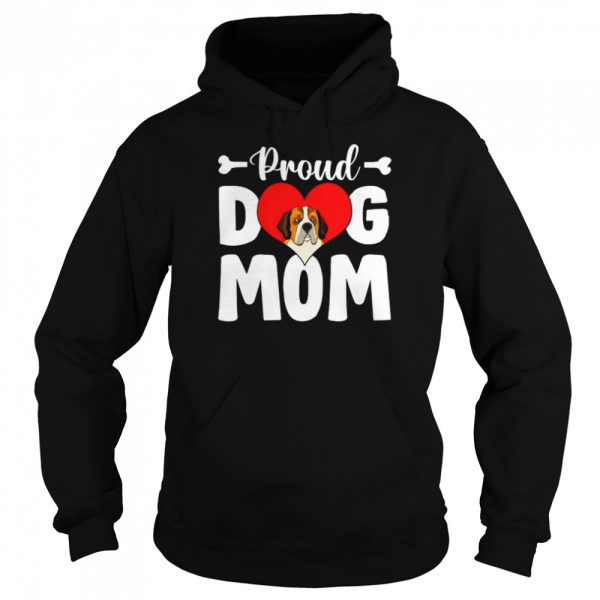 Cute Proud Bernard Dog Mom Mother’s Day T-Shirt