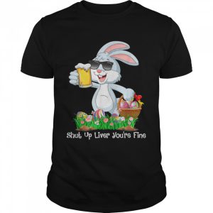 Cute Rabbit Face With Sunglasses Easter Day T Shirt 1