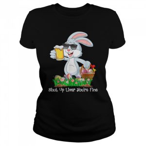 Cute Rabbit Face With Sunglasses Easter Day T-Shirt