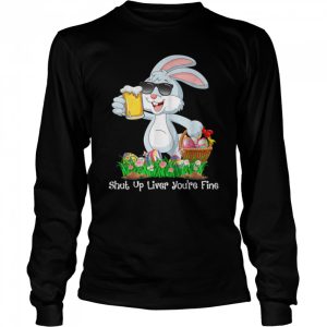 Cute Rabbit Face With Sunglasses Easter Day T Shirt 3