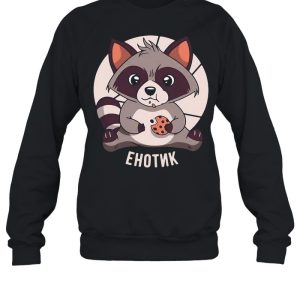 Cute Raccoon Funny Russian T-shirt