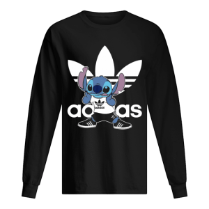 Cute Sporty Stitch Disney X Adidas Mashup shirt 1