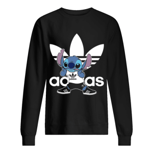 Cute Sporty Stitch Disney X Adidas Mashup shirt 2