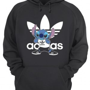 Cute Sporty Stitch Disney X Adidas Mashup shirt 3