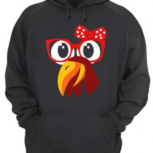 Cute Turkey Face With Glasses amp Bow Nerdy shirt 3