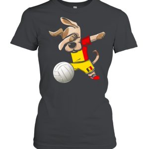 Dabbing Dog Proud Belgium Volleyballs Belgian Flag shirt