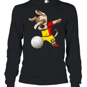 Dabbing Dog Proud Belgium Volleyballs Belgian Flag shirt 3