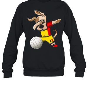 Dabbing Dog Proud Belgium Volleyballs Belgian Flag shirt 4