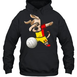 Dabbing Dog Proud Belgium Volleyballs Belgian Flag shirt 5