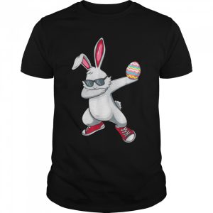 Dabbing Easter Bunny Boy Dab Easter Day Basket Stuffer Kids T Shirt 1