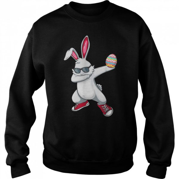 Dabbing Easter Bunny Boy Dab Easter Day Basket Stuffer Kids T-Shirt