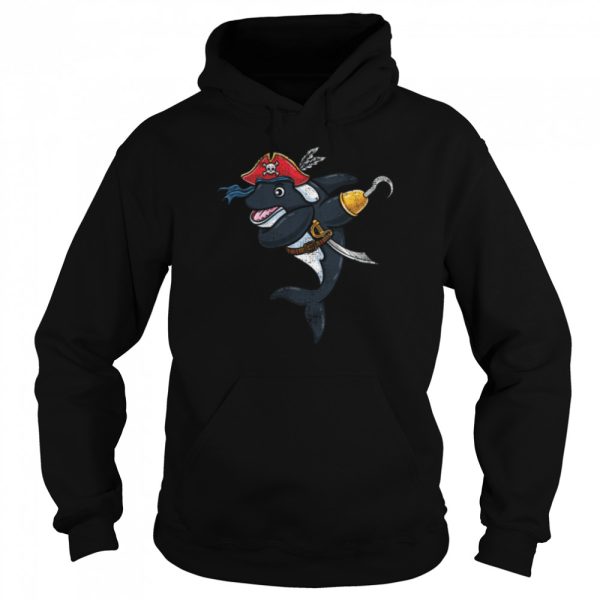 Dabbing Pirate Halloween Orca Vintage Pullover Hoodie