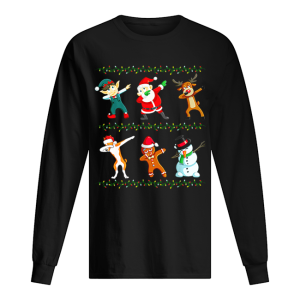 Dabbing Santa Basenji And Friends Christmas shirt 1