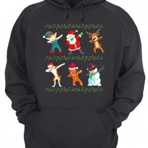 Dabbing Santa Basenji And Friends Christmas shirt 3